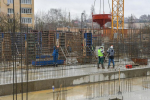 В Дмитрове продолжаются работы по возведению пристройки на 350 мест к Внуковской школе