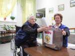 В Дмитровском округе 93-летняя Мария Камченкова приняла участие в выборах